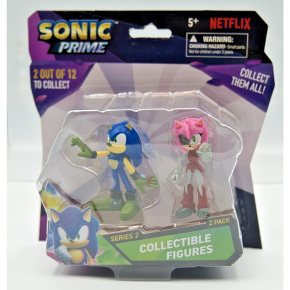 Sonic The Hedgehog Other - Sonic Prime Series 2 - Sonic & Amy 2-Pack - New Sealed